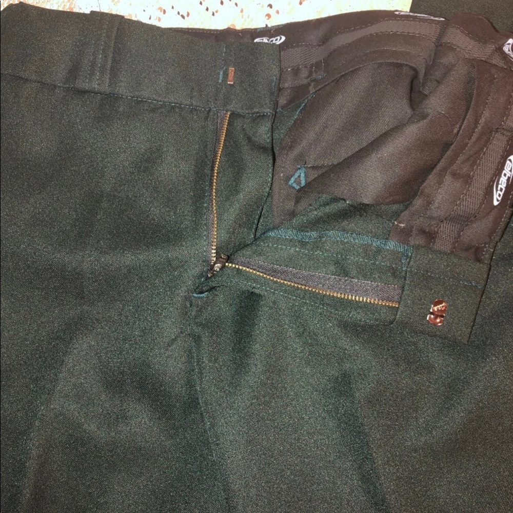 NWT Elbeco 8 green Occupational Pants, elastic waist, zip, hook closure, - Picture 3 of 5